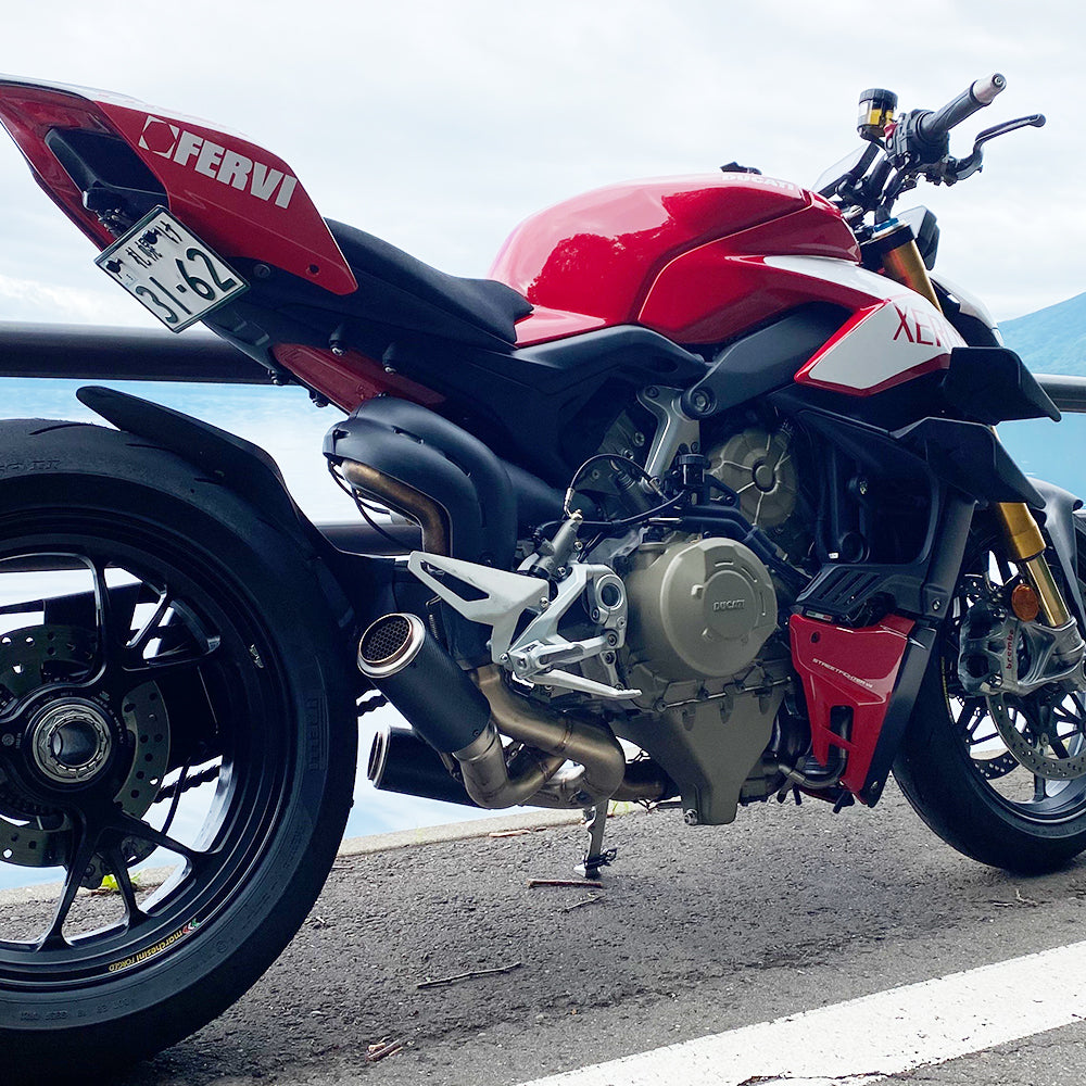 MGP Exhaust STINGER Slip-on for the Ducati Panigale / Streetfighter V4 / S / R / SP / Speciale (2018+)
