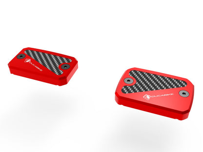 DBK Special Parts (Ducabike) Billet Front Brake & Clutch Reservoir Caps for the Ducati Scrambler 1100 / 800 (2020+) and DesertX