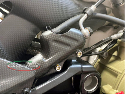 Carbonvani - Ducati Panigale / Streetfighter V4 / S / R / Speciale Carbon Fiber Rear Brake Master Cylinder Protector