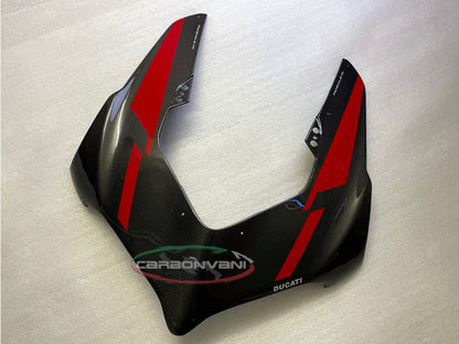 Carbonvani - Ducati Panigale V4 / S (22-24) Carbon Fiber Headlight Fairing - RED.3